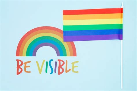 Fundo do orgulho gay a bandeira do arco íris PSD Premium