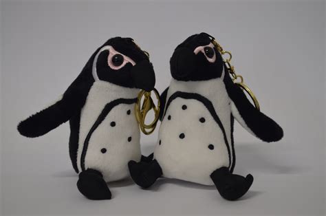 Plush African Penguin Keyring Sanccob