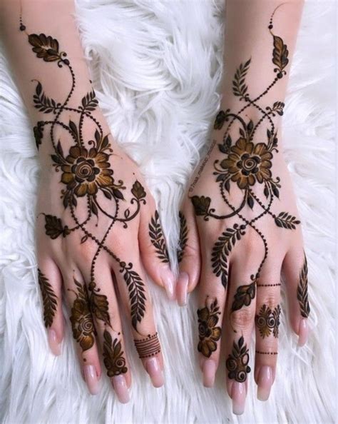 Back Hand Henna Design For Bride Mehndi Designs For Hands Henna