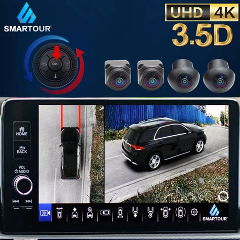 Smartour Car AHD 3 5D 360 Degree Surround View System Driving With Bird