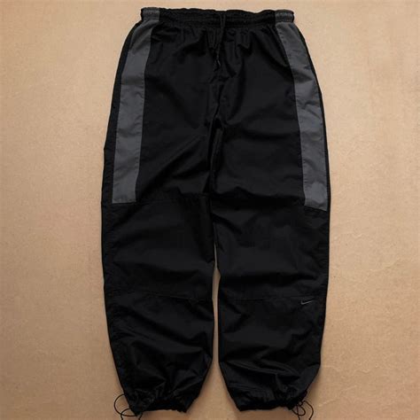 Nike Vintage Y2k Nike Baggy Tech Mini Swoosh Wide Joggers Large Grailed