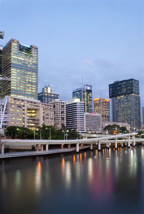Photo of Central Brisbane at dusk | Free Australian Stock Images
