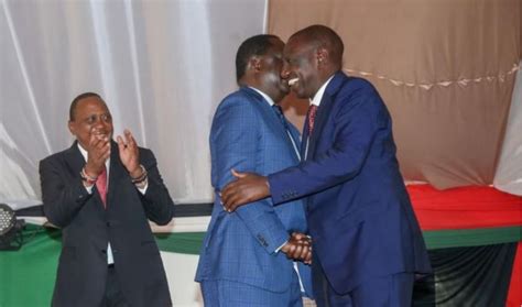 Raila Ruto Handshake Inevitable Political Analysts Afrinewske