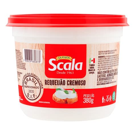 Requeijão Cremoso Scala Pote 380g Tateno Supermercado