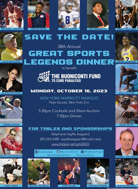 38th Annual Great Sports Legends Dinner The Miami Project
