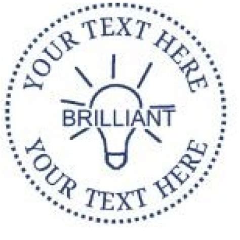 Brilliant Light Bulb Personalised Self Inking Teacher Reward Stamp