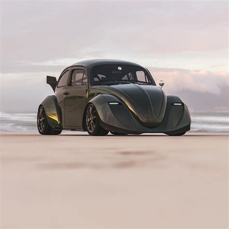 Low Green Wide Vw Beetle Takes Virtual Racer Rev Nge Over Becoming