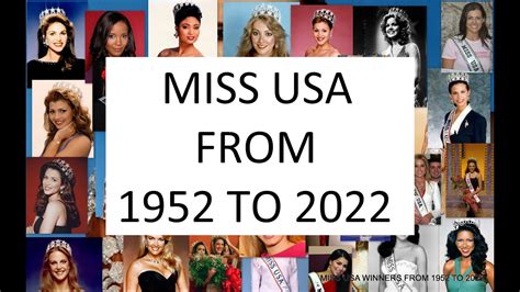 Miss Usa Winners From To Youtube