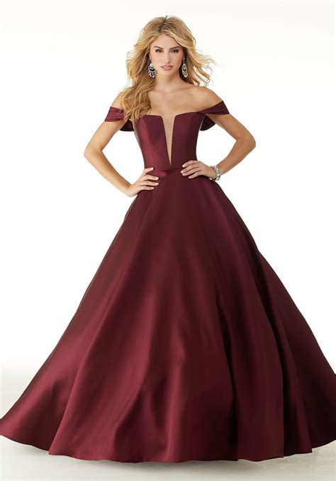 Larissa Satin Ballgown Prom Dress Morilee