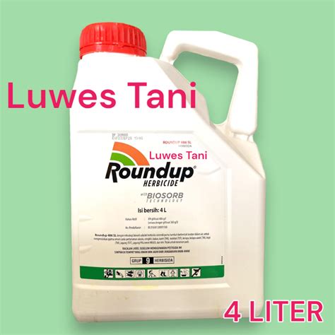 Jual Roundup 486 SL Herbisida Obat Pembasmi Rumput Liar 4 Liter