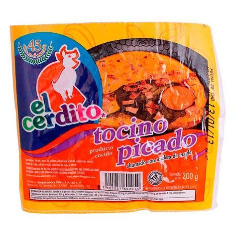 Tocino Ahumado El Cerdito 200g Chedraui