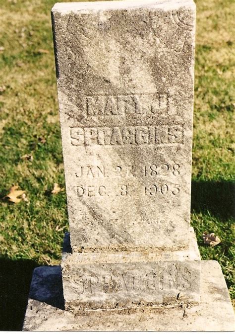 Mary Jane Paddock Spraggins Memorial Find A Grave