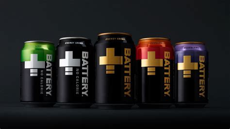 Battery Energy Drink Rebrands With A Positively Striking New Identity