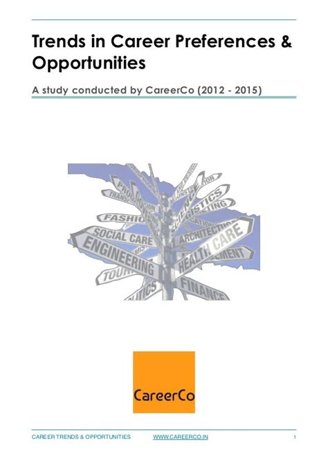 Career Trends And Opportunities A Study By Careerco
