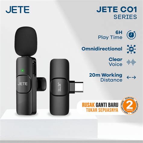 Jual Mic Clip On Wireless Jete Co Series Jete Indonesia