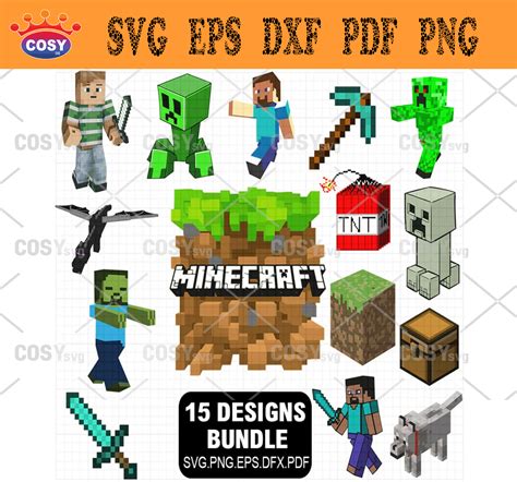 Minecafts Bundle Svg Bundle Layer Svg Minecraft Game Bundle Svg