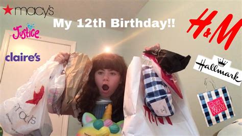 My 12th Birthday Haul Im Old Now Youtube