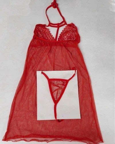 Baby Doll Women Red Net Lingerie Dress At Rs Set Baby Doll Lingerie Dresses In Delhi ID