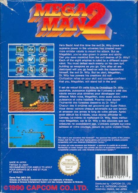 Mega Man 2 (1988) NES box cover art - MobyGames