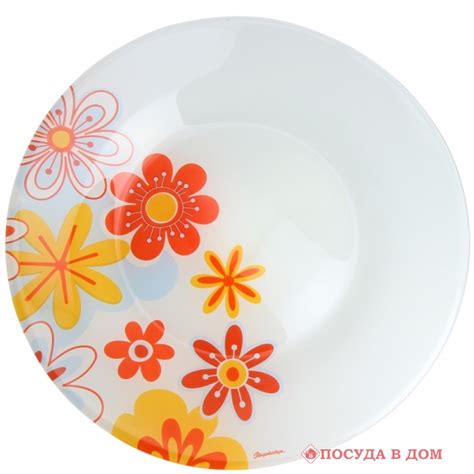 Тарелка столовая мелкая стекло Pasabahce Summer 10328SLBDS 26 см купить ...