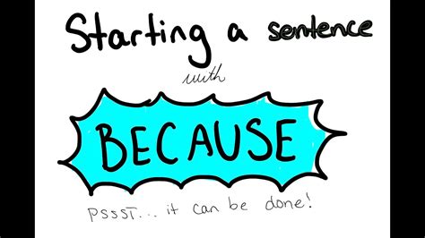 Sentence Of Because