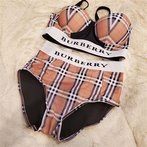 Burberry Bikini Women Set Swimsuit Gem