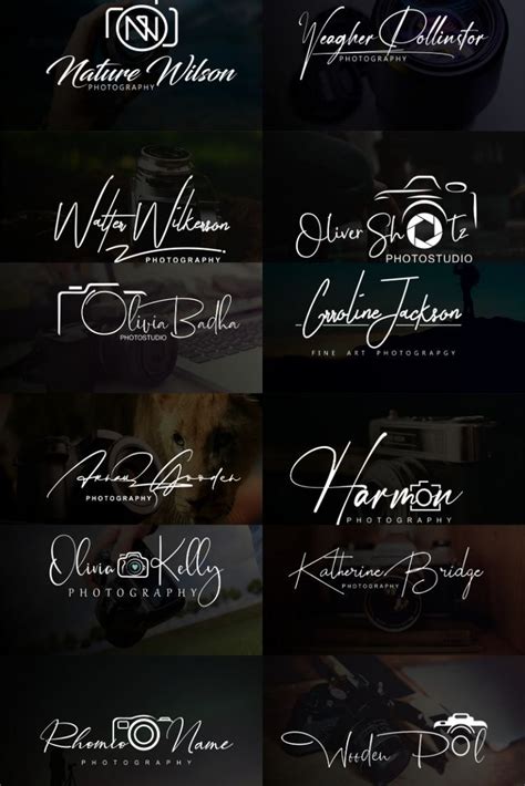 photography watermark fonts