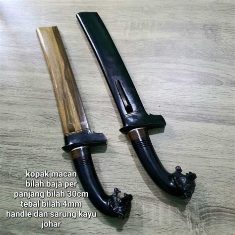 golok kopak johar baja  tebas bambu  kayu lazada indonesia