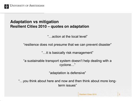 PPT - Adaptation vs. Mitigation: Commonalities and Differences in