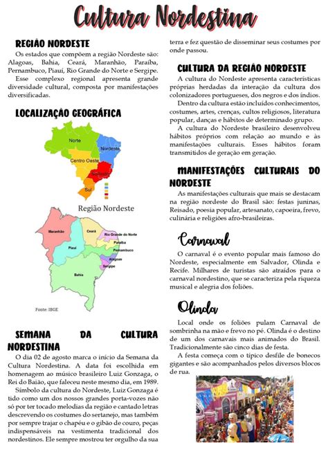 Resumo Sobre Região Nordeste - Cultura Da Região Nordeste Resumo - FDPLEARN