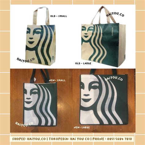 Tas Spunbond Starbucks Ori Tas Tumbler Starbucks Reusable Bag