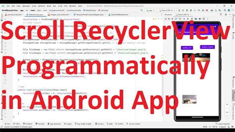 How To Scroll Recyclerview Page Up And Down Programmatically From