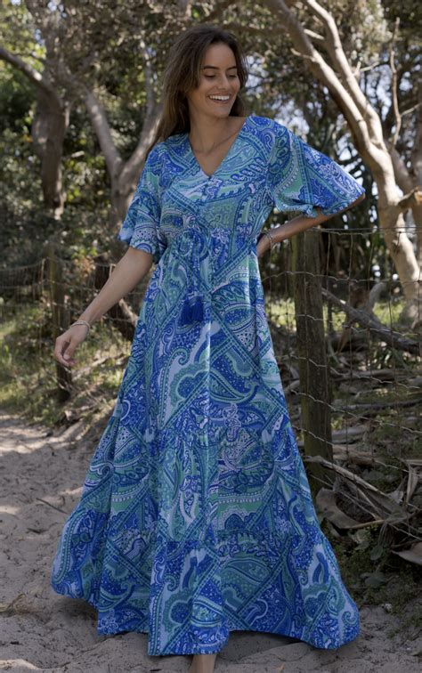 DRESS HS380P143 MARA MAXI CASCADE Naked Gypsy