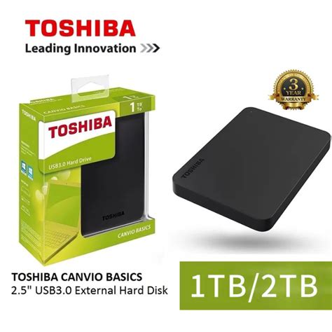 Toshiba Canvio Basic Tb Tb Hd Hardisk Eksternal Hdd External Usb