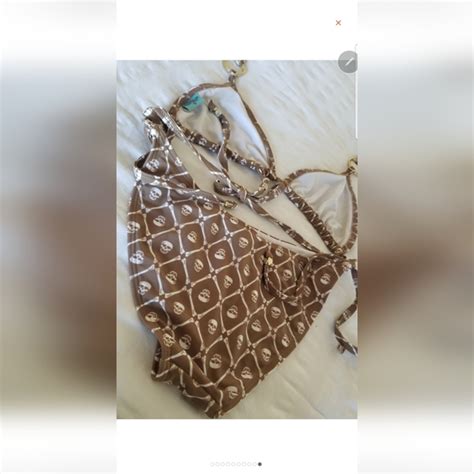 Letarte Swim New Y K Letarte Maui Bones And Skull Piece Bikini