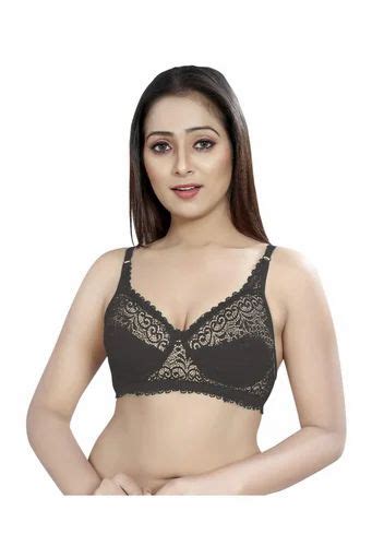 Non Padded Lycra Cotton Ladies Bra Black Size 32b At Rs 340 Piece In