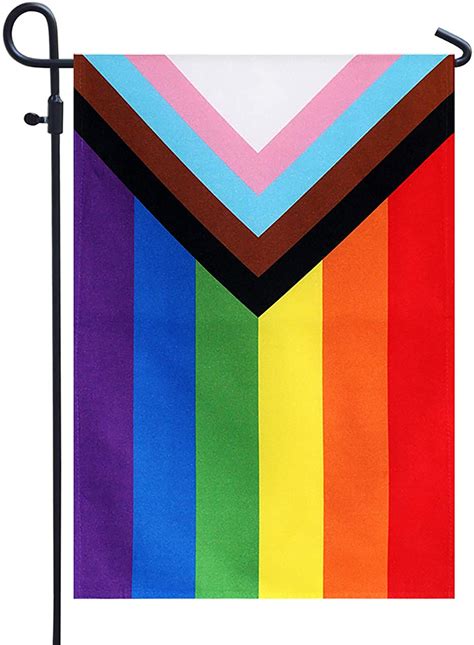 Homissor Progress Pride Rainbow Garden Flag LGBT Community Gay Pride Lesbian Transgender Flags