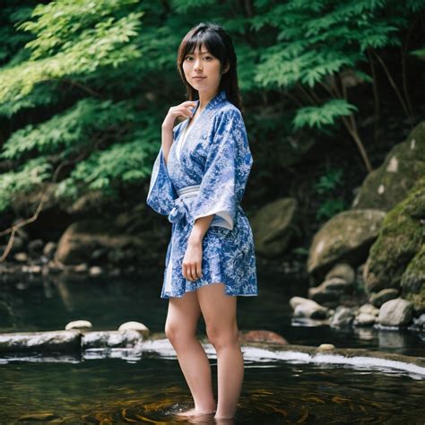Japanese Woman In Hot Spring Stable Diffusion Online