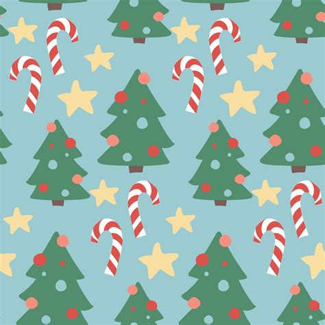 Christmas Texture Seamless Christmas Pattern With Christmas Trees And