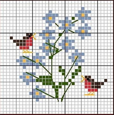Праздник Весны и Труда: вышивка в миниатюре (схемы) | Petit point de ...