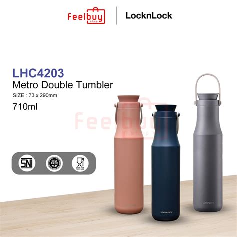 Jual LocknLock Metro Double Tumbler ML LHC Tumbler Exclusive Hot N Cold Shopee Indonesia