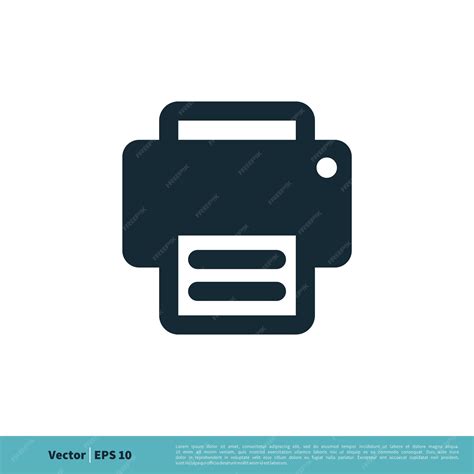 premium vector printer icon vector logo template illustration design