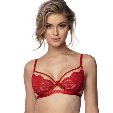 Lingerie F Minine Soutien Gorge Corbeille Rouge Torfi Roza Lingerie