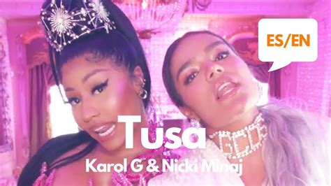 KAROL G Nicki Minaj Tusa Lyrics Letra English Spanish