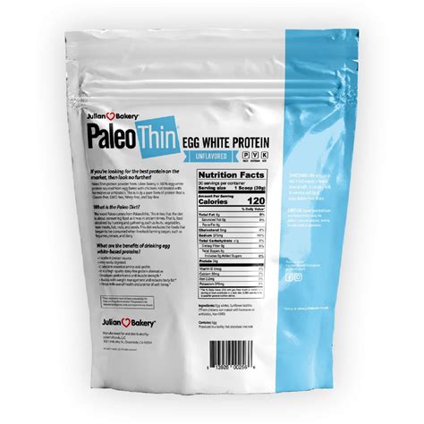 Julian Bakery Egg White Protein Powder Unflavored | 24g Protein | High ...