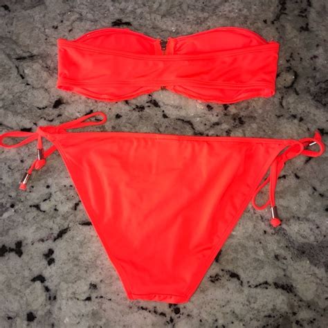 H M Swim Hm Neon Orange Bikini Poshmark
