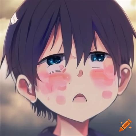 Cute Anime Kid Blushing And Looking Shy On Craiyon