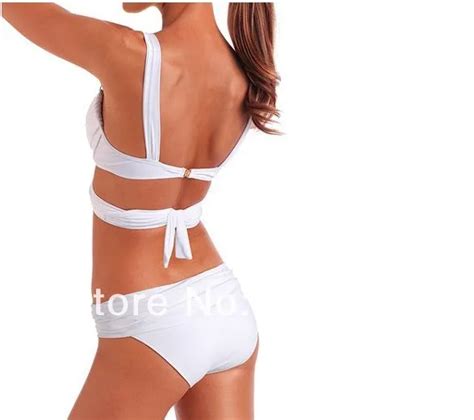 Bandage Bikini Sexy Swimwear Bikini Steel Prop Gather Spa Small Chest