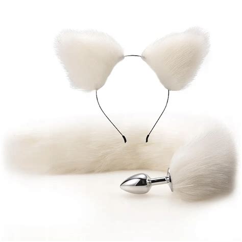 Anal Sex Toys Fox Tail Butt Plug Set With Hairpin Anal Kit Anal Butplug Allegro Pl