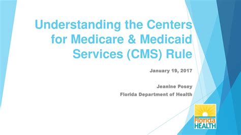 Understanding The Centers For Medicare And Medicaid Services Cms Rule Ppt Download